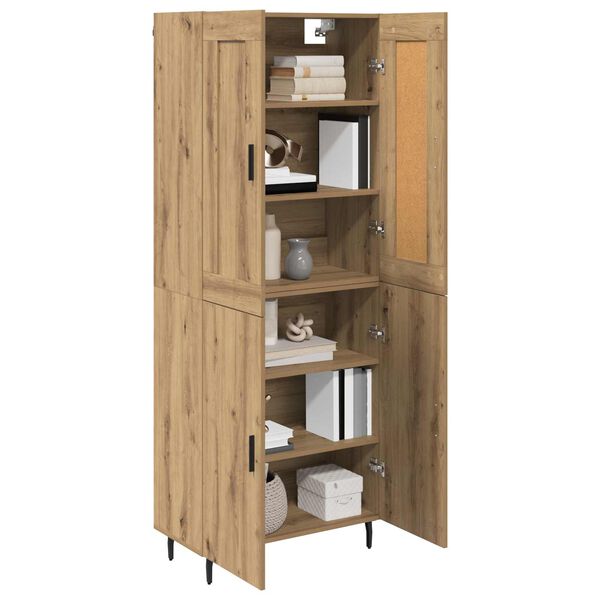 vidaXL Haut Armoire 2 pcs Ch&ecirc;ne artisanal Bois d'ing&eacute;nierie