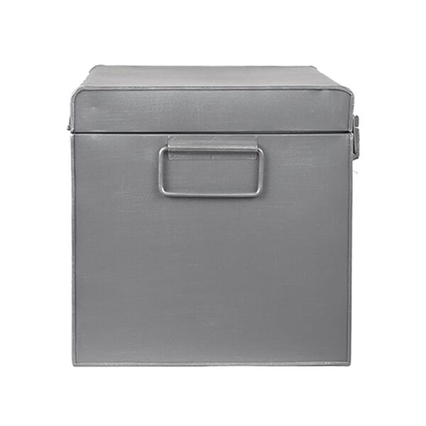 LABEL51 Bo&icirc;te de rangement Vintage 50x30x30 cm L Gris antique