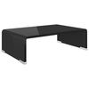 vidaXL Meuble TV/support pour moniteur 40x25x11 cm verre noir