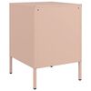 vidaXL Table de chevet rose 36x39x50,5 cm acier