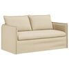 vidaXL Canap&eacute; Cr&egrave;me 156 x 82 x 85 cm tissu