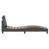 vidaXL Cadre de lit Viana avec LED sans matelas gris 90x190 cm