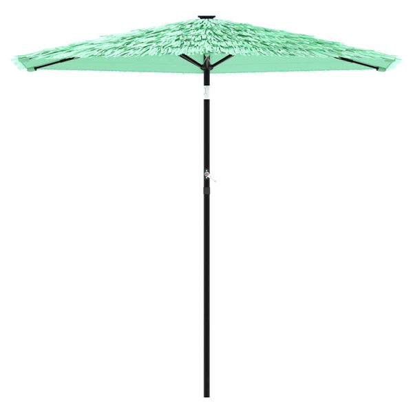 vidaXL Parasol de jardin avec m&acirc;t en acier vert 268x268x226 cm