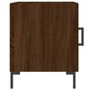 vidaXL Tables de chevet 2pcs ch&ecirc;ne marron 40x40x50cm bois d'ing&eacute;nierie