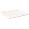 vidaXL Dessus de table blanc 80x80x2,5 cm bois de pin massif