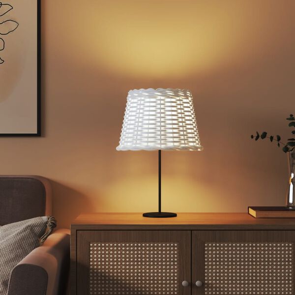 vidaXL Abat-jour blanc &Oslash;30x20 cm osier