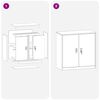 vidaXL Armoire de rangement Blanc 90 x 40 x 90 cm Acier