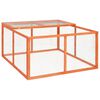 vidaXL Clapier 124x120x60 cm Bois de sapin massif