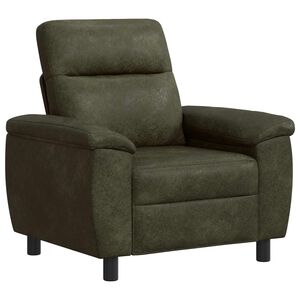 vidaXL Canap&eacute; Vert arm&eacute;e 95 x 90 x 95 cm Simili daim