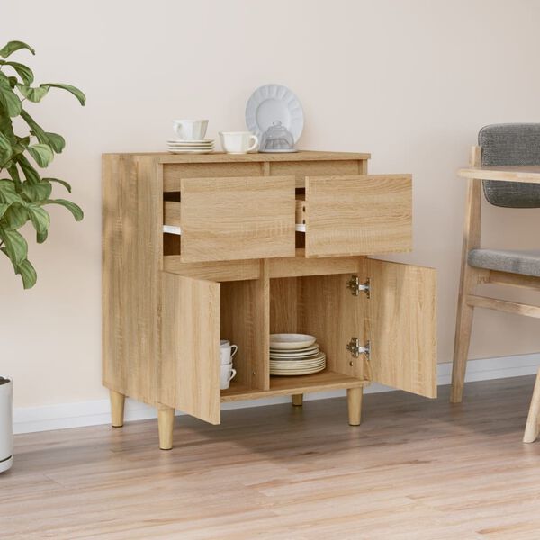 vidaXL Buffet Ch&ecirc;ne sonoma 60x35x70 cm Bois d'ing&eacute;nierie