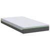 vidaXL Matelas Blanc et Gris 90 x 200 cm Tissu jacquard