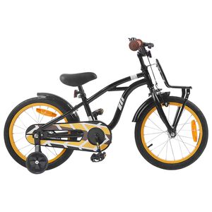 vidaXL V&eacute;lo pour Enfants 16 Pouces pour 4-6 ans Noir