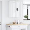 vidaXL Armoire de cuisine Lucca 2 pcs Blanc brillant 30 x 31 x 80 cm
