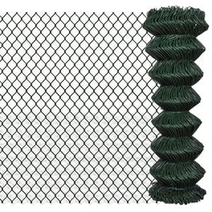 vidaXL Cl&ocirc;ture &agrave; mailles losang&eacute;es Acier 1,25x25 m