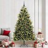 vidaXL Sapin de No&euml;l artificiel avec branches pliables et c&ocirc;nes 240 cm