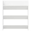 vidaXL Armoire &agrave; chaussures murale blanc 80x18x90 cm bois d'ing&eacute;nierie