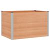 vidaXL Jardini&egrave;re sur&eacute;lev&eacute;e Marron 150 x 100 x 91 cm alu.