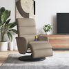 vidaXL Fauteuil inclinable de massage repose-pieds cappuccino