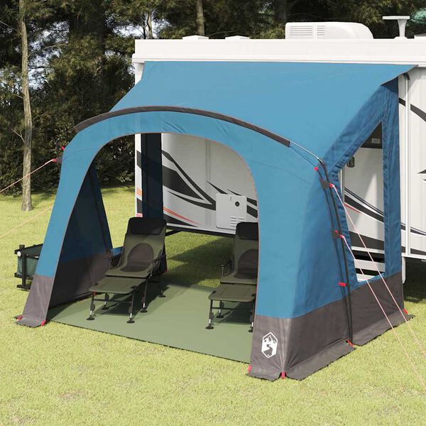 vidaXL Tente Caravane avec toit avec stockage Bleu 252 x 245 x 245 cm