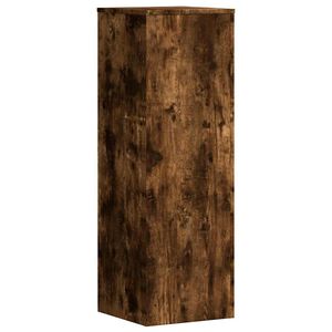 vidaXL Support pour plantes ch&ecirc;ne fum&eacute; 33x33x100 cm bois d'ing&eacute;nierie