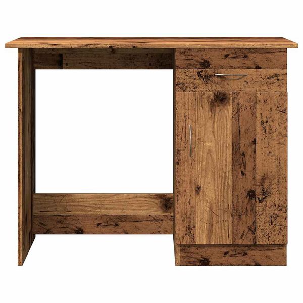 vidaXL Bureau vieux bois 100x50x76 cm bois d'ingénierie