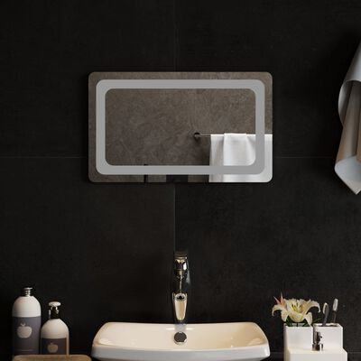 vidaXL Miroir de salle de bain à LED 50x30 cm