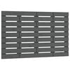 vidaXL T&ecirc;te de lit murale Gris 106x3x63 cm Bois massif de pin