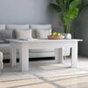 vidaXL Table basse Blanc 100x60x42 cm Bois d'ing&eacute;nierie