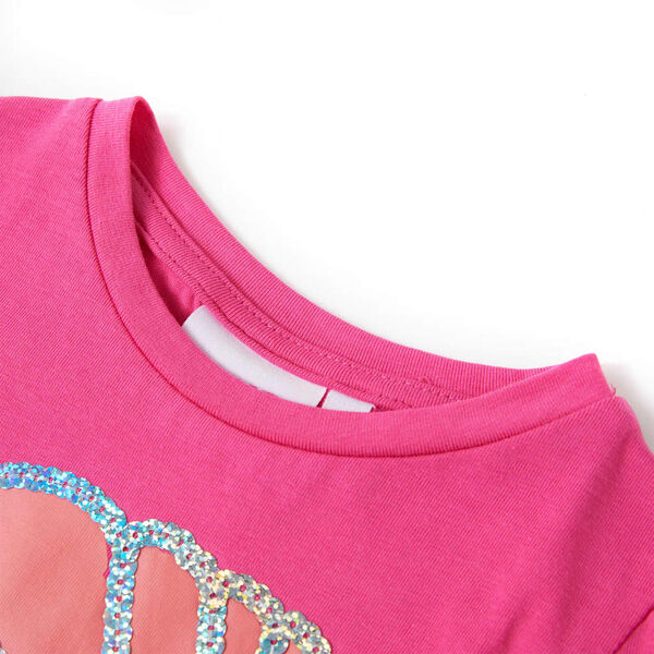 T-shirt pour enfants rose foncé 140