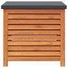 vidaXL Bo&icirc;te de rangement de jardin 60x50x55 cm bois d'eucalyptus
