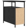 vidaXL Cabinet de chevet avec tiroir 2 pcs Ch&ecirc;ne noir 30 x 60 x 60 cm