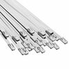 vidaXL Attache de c&acirc;ble 25 pc 4,6 x 150 mm Argent&eacute;