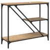 vidaXL Table console Chêne artisanal 88,5 x 30 x 75 cm