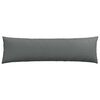 vidaXL Coussins de canapé 2 pcs Gris foncé 145 x 40 cm tissu