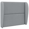vidaXL Oreille de t&ecirc;te de lit Gris clair 80 x 23 x 6 cm tissu