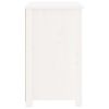 vidaXL Tables de chevet 2 pcs Blanc 50x35x61,5 cm Bois de pin massif