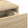 vidaXL Table de Toilette avec tiroir Ch&ecirc;ne Sonoma 50 x 41 x 140 cm