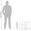 vidaXL Ensemble de table basse 2 pcs Bois d'ing&eacute;nierie et m&eacute;tal