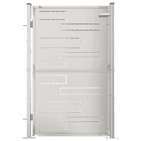 vidaXL Portail de jardin 100 x 145 cm en acier inoxydable