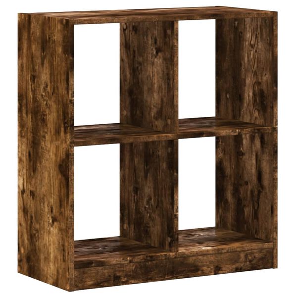 vidaXL Biblioth&egrave;que ch&ecirc;ne fum&eacute; 68,5x32x75 cm bois d'ing&eacute;nierie