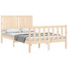vidaXL Cadre de lit sans matelas bois de pin massif
