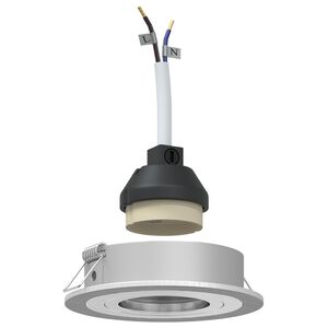 vidaXL Spotlights 6 pcs Argent 9 x 9 x cm Aluminium