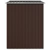 vidaXL Abri de jardin Marron 205x129x183 cm Acier galvanis&eacute;