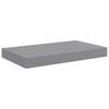 vidaXL &Eacute;tag&egrave;res murales flottantes 2 pcs Gris 40x23x3,8 cm MDF