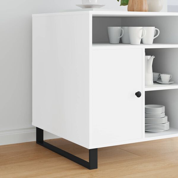 vidaXL Pieds de meuble 2 pcs Noir 59,6 x 4 x 10 mm Fer