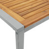 vidaXL Table de jardin et pieds en forme de U 140x80x75 cm bois acacia