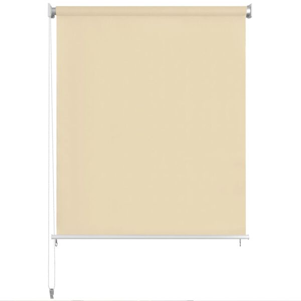 vidaXL Store roulant d'extérieur 120 x 140 cm Crème