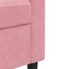vidaXL Ensemble de canap&eacute;s 3pcs et coussins et traversins rose velours