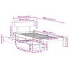 vidaXL Cadre de lit sans matelas blanc 100x200 cm bois de pin massif