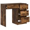 vidaXL Bureau Ch&ecirc;ne fum&eacute; 90 x 37,5 x 75 cm Bois d'ing&eacute;nierie